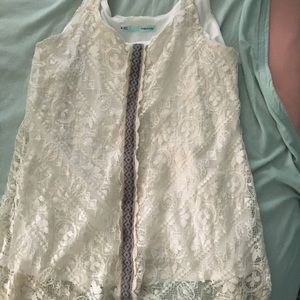 White Lacy Tank